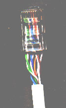 Wires shown connected to a plug, in the order the text describes.